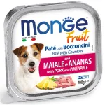 Monge Fruit - Wet Dog PATE & CHUNKIES PORK & PINEAPPLE 100 g