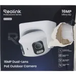 SALE OUT. Reolink PoE 4K 16MP Dual Lens and 180&deg; panoramic view Camera | Reolink UHD Dual-Lens PoE Surveillance Camera with 180&deg; Panoramic View | RP-PCT16MD | 24 month(s) | Dual lens | 16 MP | F2.8mm/F1.6 | IP67 | H.265/H.264 | Micro SD, Max. 512 GB  ...