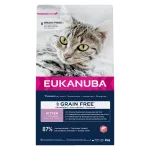Eukanuba Grain Free sausas maistas kačiukams su la&scaron;i&scaron;a, 2 kg