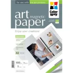 ART | White | 650 g/m&sup2; | A4 | A4 | Matte Magnetic Photo Paper
