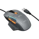 Laidinė pelė Hoco GM52 RGB Gaming juoda/pilka