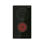 CATA Hob | TD 3002 BK | Vitroceramic | Number of burners/cooking zones 2 | Touch | Timer | Black