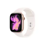 Apple Watch Series 11 GPS + Cellular 46mm Rose Gold Aluminium Case with Light Blush Sport Band - M/L | Apple
