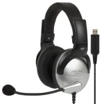 Koss | Gaming headphones | SB45 USB | Wired | On-Ear | Microphone | Silver/Black | Noise canceling