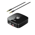 Bluetooth adapteris imtuvas Ugreen CM123 2xRCA/AUX Bluetooth 5.0 juodas (30445)