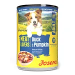 Josera Meat Lovers Menu Duck with Pumpkin konservuotas pa&scaron;aras &scaron;unims su antiena ir moliūgais, 400 g
