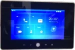 IP domofono monitorius su WIFI, 7 col. 1024x600,Micro SD kortelės prievadas,PoE(802.3af) juodas, SIP