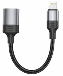 Swissten Textile Lightning - USB-A OTG Adapter 0.12m
