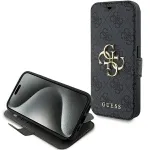 Guess GUBKP15L4GMGGR book 4G Metal Logo for iPhone 15 Pro 6.1" / grey