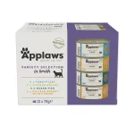 APPLAWS Variety selection multipack in broth - wet cat food - 12x70g