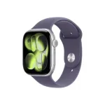 Apple Watch Series 11 GPS + Cellular 46mm Silver Aluminium Case with Purple Fog Sport Band - M/L | Apple
