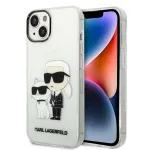 Karl Lagerfeld KLHCP14MHNKCTGT Hardcase Gliter Karl&Choupet for iPhone 14 Plus/15 Plus 6.7" / transparent