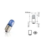 Lempučių komplektas 2vnt. PHILIPS 4W 12V BA9s T4W BLUE VISION BLISTERIS