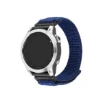 Fixed | Sporty Strap for Garmin QuickFit 22mm | 160-210 mm | Dark blue | Nylon