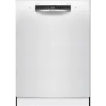 Bosch Dishwasher | SMU4HMW02S | Built-in | Width 60 cm | Number of place settings 14 | Number of programs 6 | Energy efficiency class D | Display | AquaStop function | White