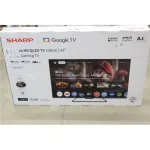 SALE OUT. Sharp 43HR7265E 43" (108cm) QLED 144Hz 4K Ultra HD Google TV, Dolby Vision IQ, Dolby Atmos, Central Stand | Sharp 43HR7265E | 43 | Smart TV | Google TV | Black | DAMAGED PACKAGING
