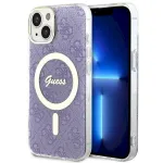 Guess GUHMP14MH4STU Hardcase 4G MagSafe for iPhone 14 Plus / 15 Plus 6.7" / purple