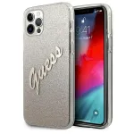Guess GUHCP12LPCUGLSGO Glitter Gradient Script Hardcase for iPhone 12 Pro Max 6,7" / gold