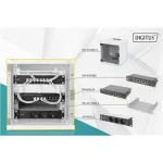 Digitus 10" Network Set, 6U cabinet, shelf, PDU, 8-port switch, CAT 6 patch panel, Grey | Digitus | Network Set | DN-10-SET-1