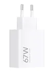 Xiaomi 67W HyperCharge USB-A EU įkroviklis, baltas