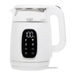 Adler Kettle with LED Display | AD 1305 | Electric | 2200 W | 1.7 L | Plastic | 360&deg; rotational base | White/Silver