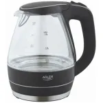 Adler | Kettle | AD 1224 | Standard | 2000 W | 1.5 L | Glass | 360&deg; rotational base | Black