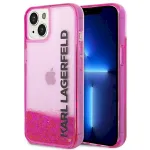 Karl Lagerfeld KLHCP14MLCKVF Hardcase Liquid Glitter Elong for iPhone 14 Plus / 15 Plus 6.7" / pink