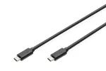 Digitus AK-300138-030-S USB-C Kabelis, USB-C 2.0 Male į USB-C 2.0 Male, 3 m, Juoda