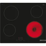 Bosch Hob | PKE61RBA2E | Electric | Number of burners/cooking zones 4 | Touch | Timer | Black