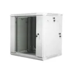 Lanberg | Rack cabinet 19" double-section wall-mount 12U/600x600 (flat pack) | WF02-6612-10S | Grey