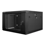 Lanberg | Rack cabinet 19" wall-mount 6U/600x600 (flat pack) | WF01-6606-10B | Black