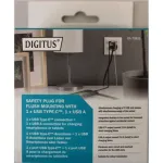 SALE OUT. DIGITUS Safety Plug for Flush Mounting with 1 x USB Type-C, 1 x USB A | Digitus | Safety Plug for Flush Mounting with 1 x USB Type-C, 1 x USB A | DEMO | Warranty 24 month(s)