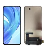 Ekranas Xiaomi Mi 11 Lite 4G/5G/11 Lite 5G NE su lietimui jautriu stikliuku juodas ORG