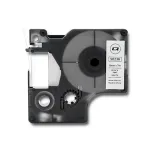 Qoltec Tape for DYMO D1 43613 | 6mm x 7m | White / Black overprint