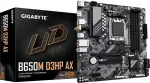 Gigabyte | B650M D3HP AX 1.0 M/B | Processor family AMD | Processor socket AM5 | DDR5 | Supported hard disk drive interfaces SATA, M.2 | Number of SATA connectors 4