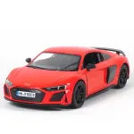 KiNSMART automobilis, 2020 Audi R8 Coup&eacute;, raudonas