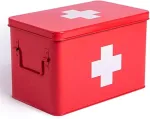 Ecost prekė po grąžinimo Theo&Cleo Medizin Box Metall, Erste Hilfe Kasten Koffer Schrank, Arzneischr