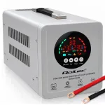 Qoltec Pure Sine Wave UPS | 500VA/350W | 12/230V inverter with AVR | LCD | LiFePO4 AGM GEL