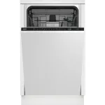 BEKO Dishwasher | DIS46120 | Built-in | Width 45 cm | Number of place settings 11 | Number of programs 6 | Energy efficiency class E | Display | White