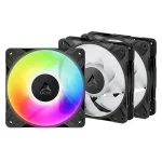 ARCTIC P12 PRO PWM PST A-RGB korpuso ventiliatoriai, 4-pin, 120mm, 3vnt.