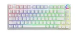 Savio Phenix WHITE GAT YELLOW Mechanical Keyboard Gaming USB + Bluetooth