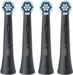 Oral-B | Toothbrush replacement | iO Gentle Care | Heads | For adults | Number of brush heads included 4 | Number of teeth brushing modes Does not apply | Black