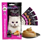 FINE CAT Cremy skanėstas katėms su antiena ir vi&scaron;tiena 4x15g (24)