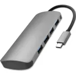 Qoltec Hub Adapter USB-C 3.1 5in1 | 4x USB 3.0 | DC