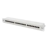 Digitus | Patch Panel | DN-91524S | 48.2 x 4.4 x 10.9 cm | Category: CAT 5e; Ports: 24 x RJ45; Retention strength: 7.7 kg; Insertion force: 30N max | White