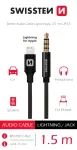 Swissten Textile Audio Adapter Lightning / 3,5 mm / 1.5m