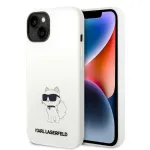 Karl Lagerfeld KLHMP14MSNCHBCH Hardcase Silicone Choupette MagSafe for iPhone 14 Plus/15 Plus 6,7" / white