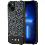 Guess GUHMP14MHGCFSEK hardcase GCube Stripes MagSafe for iPhone 14 Plus / 15 Plus 6.7" / black