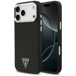 Case Guess Glitter Triangle Logo MagSafe for iPhone 17 Pro Max / black