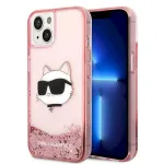 Karl Lagerfeld KLHCP14MLNCHCP Glitter Choupette He Hardcase for iPhone 14 Plus/15 Plus 6,7" / pink